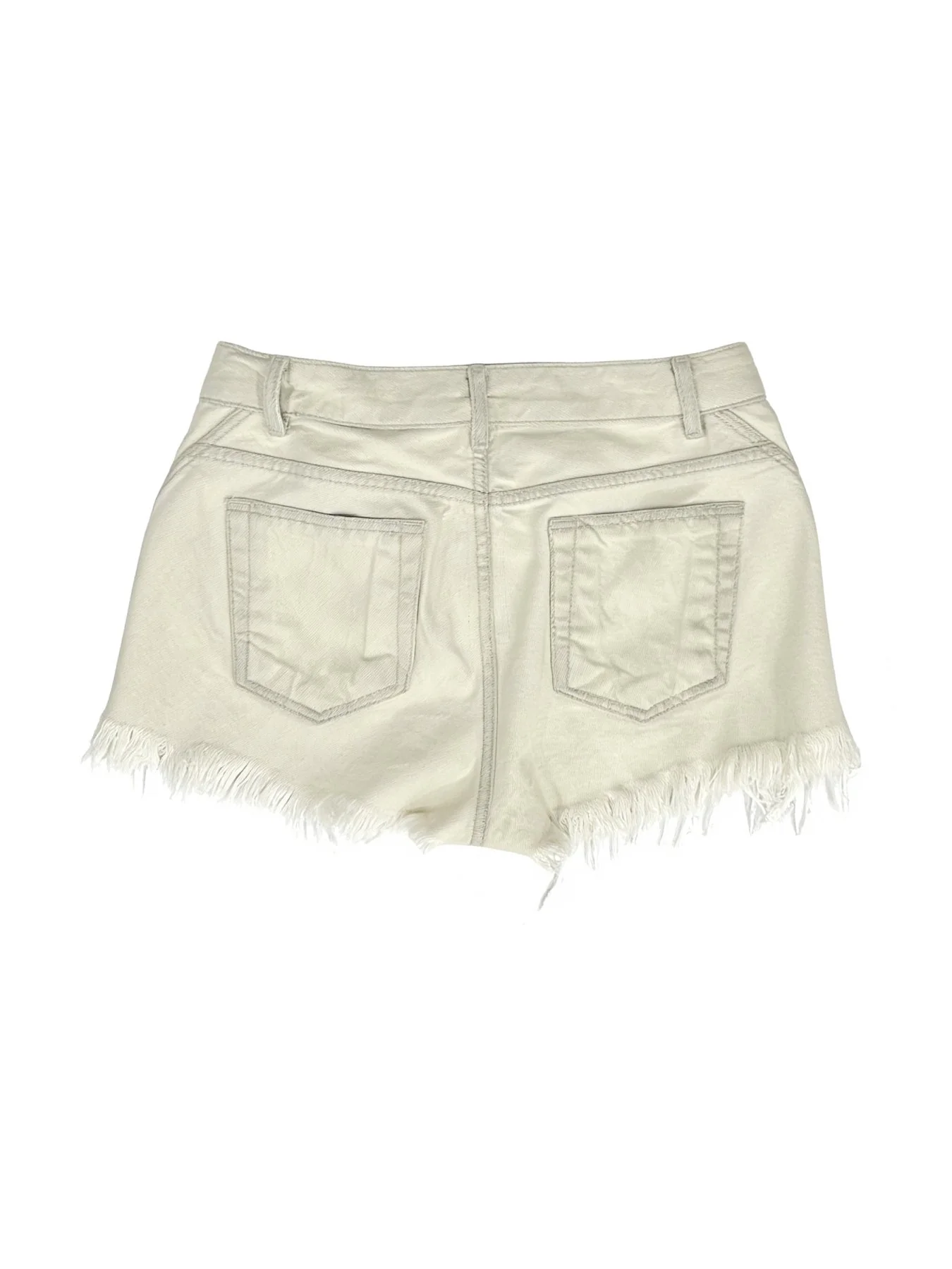 Off White Temple Bias Cutoffs thumbnail 1